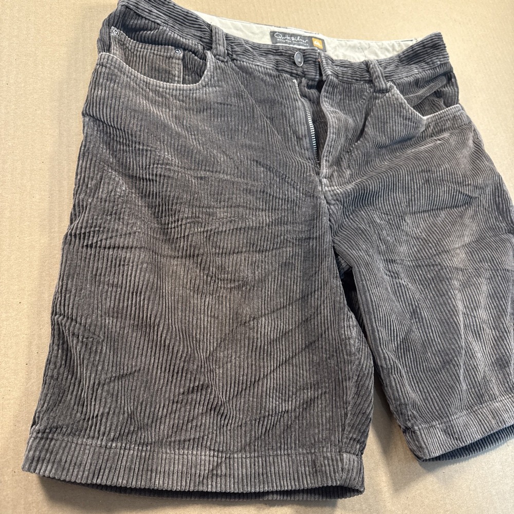 Quicksilver Waterman Corduroy Shorts Men's Size 32 Brown Skater Surf 9" Inseam - Picture 4 of 11